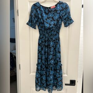 Kate Spade Whimsical Floral Blair Midi Dress